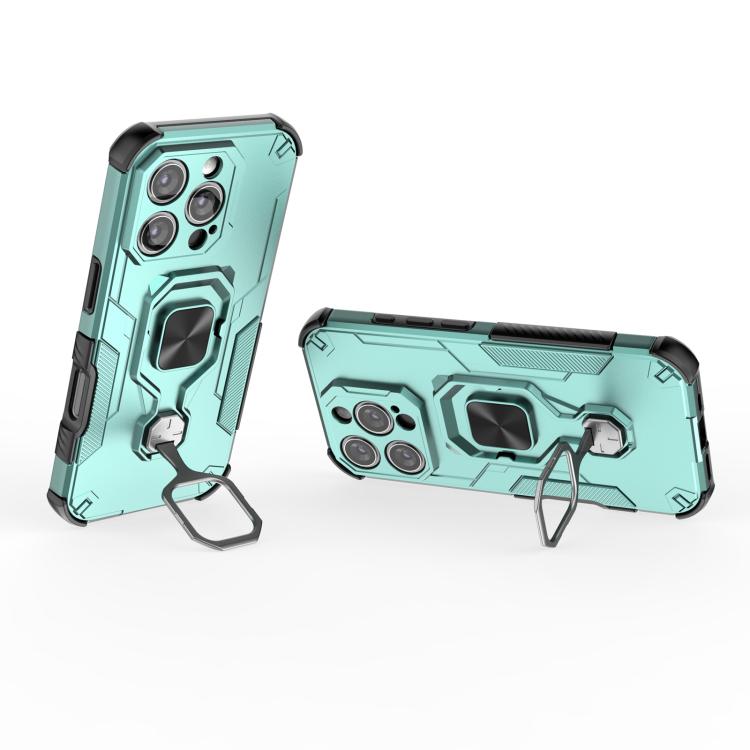 For iPhone 16 Pro Metal Kickstand TPU Hybrid PC Phone Case