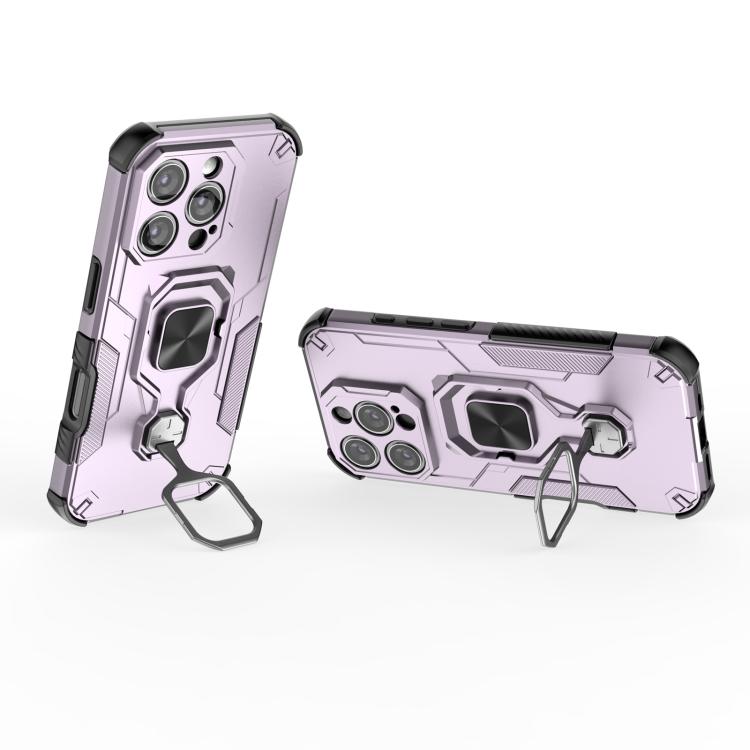 For iPhone 16 Pro Metal Kickstand TPU Hybrid PC Phone Case