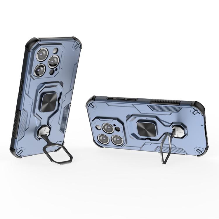 For iPhone 15 Pro Metal Kickstand TPU Hybrid PC Phone Case