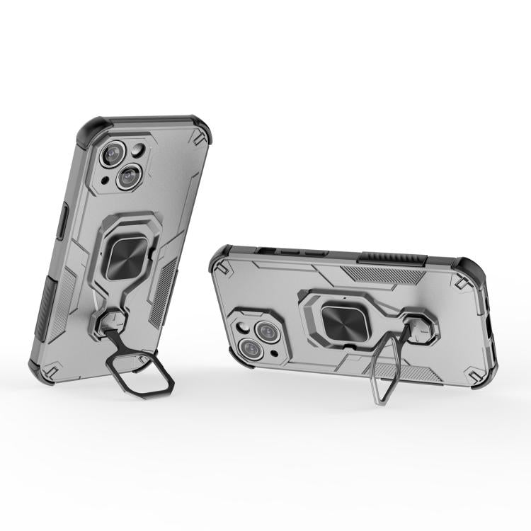 For iPhone 15 Metal Kickstand TPU Hybrid PC Phone Case