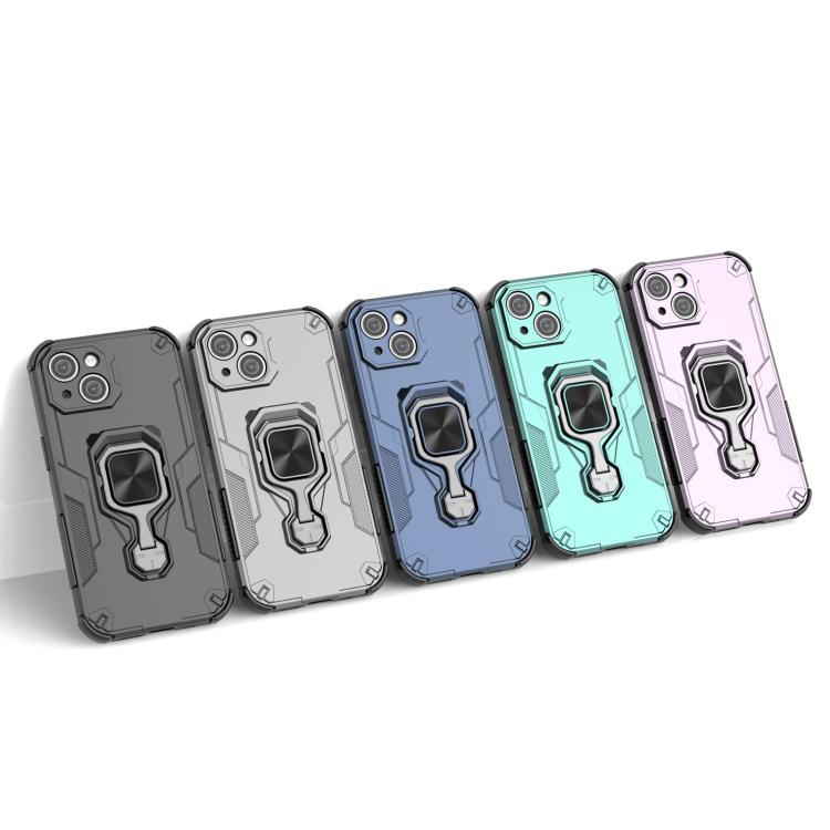 For iPhone 15 Metal Kickstand TPU Hybrid PC Phone Case