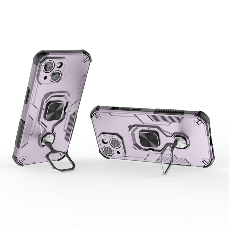 For iPhone 15 Metal Kickstand TPU Hybrid PC Phone Case