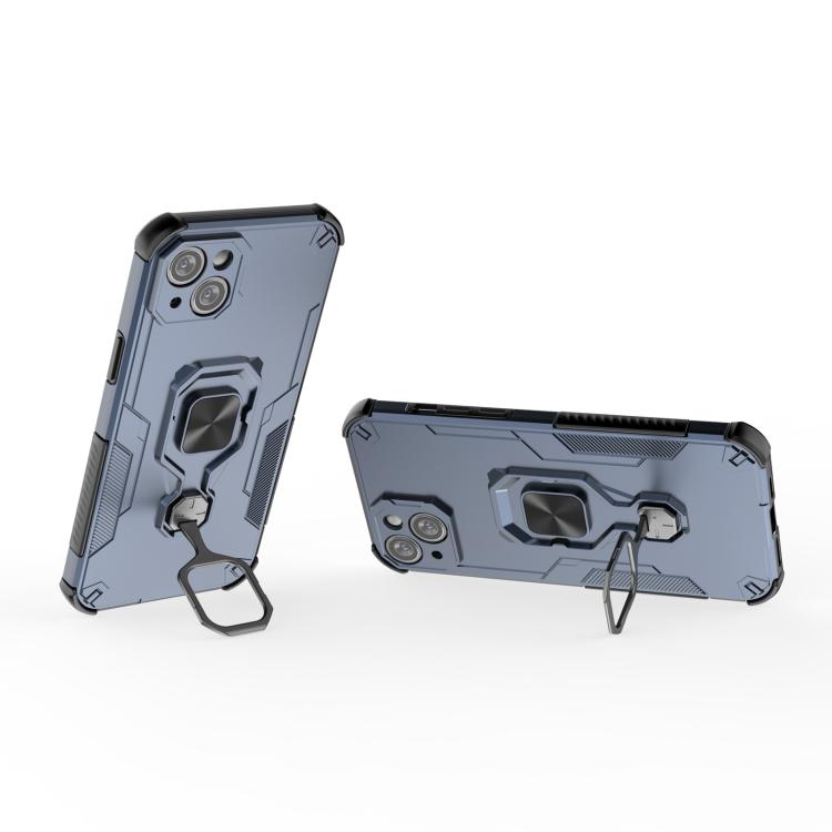 For iPhone 14 Plus / 15 Plus Metal Kickstand TPU Hybrid PC Phone Case