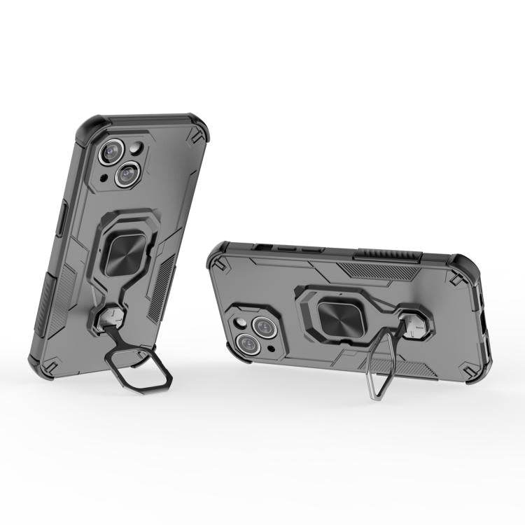 For iPhone 14 Metal Kickstand TPU Hybrid PC Phone Case