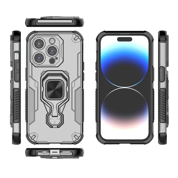 For iPhone 14 Pro Metal Kickstand TPU Hybrid PC Phone Case