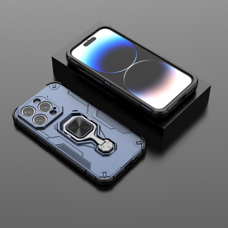 For iPhone 14 Pro Metal Kickstand TPU Hybrid PC Phone Case