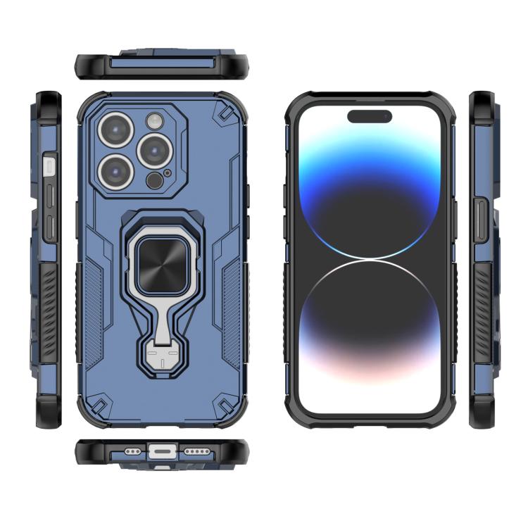 For iPhone 14 Pro Metal Kickstand TPU Hybrid PC Phone Case