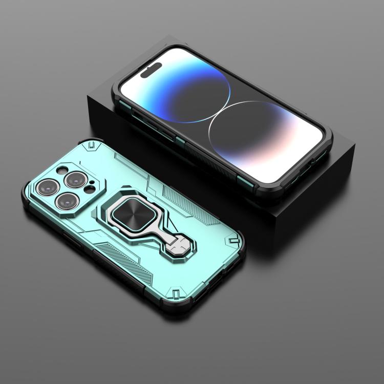 For iPhone 14 Pro Metal Kickstand TPU Hybrid PC Phone Case