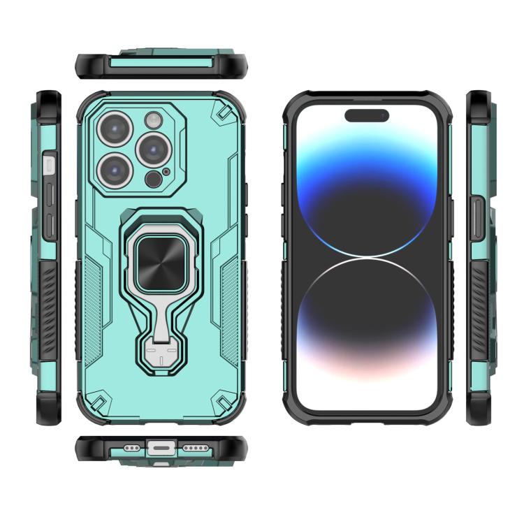For iPhone 14 Pro Metal Kickstand TPU Hybrid PC Phone Case