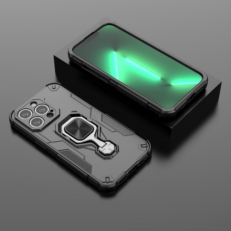 For iPhone 13 Pro Metal Kickstand TPU Hybrid PC Phone Case