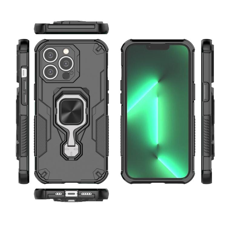 For iPhone 13 Pro Metal Kickstand TPU Hybrid PC Phone Case