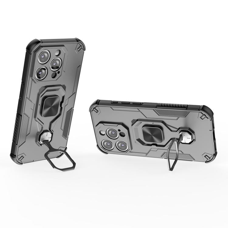 For iPhone 13 Pro Metal Kickstand TPU Hybrid PC Phone Case