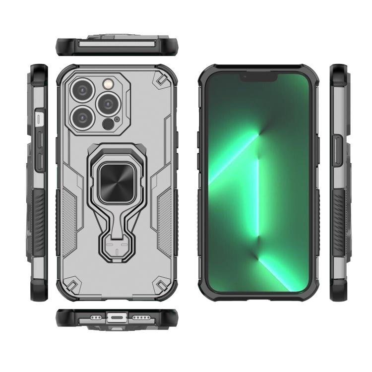 For iPhone 13 Pro Metal Kickstand TPU Hybrid PC Phone Case