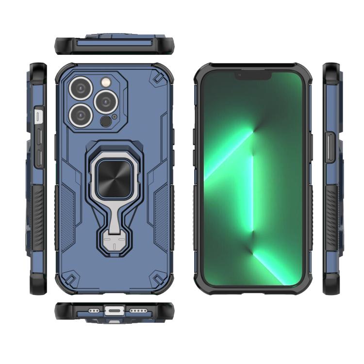 For iPhone 13 Pro Metal Kickstand TPU Hybrid PC Phone Case