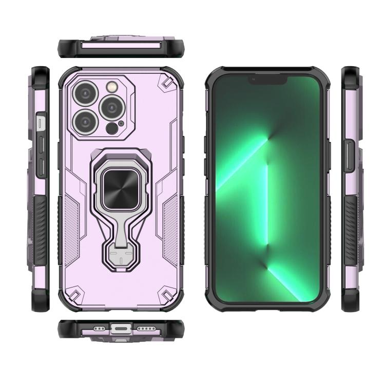 For iPhone 13 Pro Metal Kickstand TPU Hybrid PC Phone Case