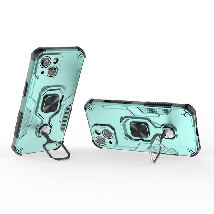 For iPhone 13 Metal Kickstand TPU Hybrid PC Phone Case