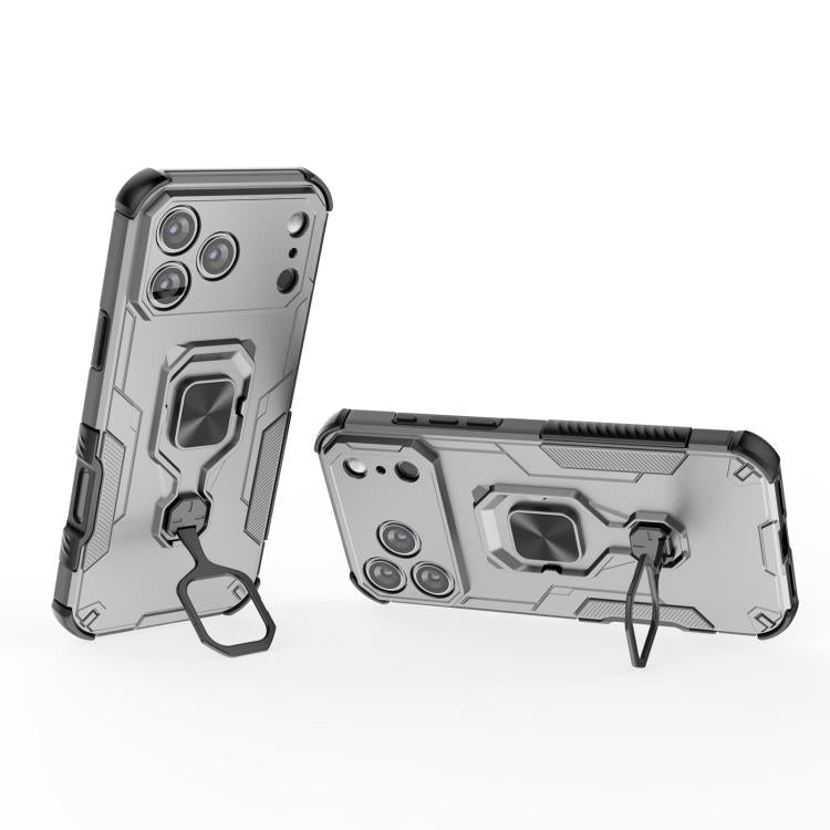 For iPhone 17 Pro Max Metal Kickstand TPU Hybrid PC Phone Case