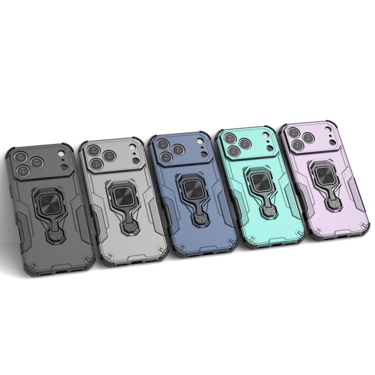 For iPhone 17 Pro Max Metal Kickstand TPU Hybrid PC Phone Case