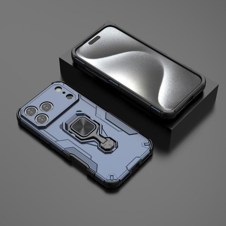 For iPhone 17 Pro Max Metal Kickstand TPU Hybrid PC Phone Case