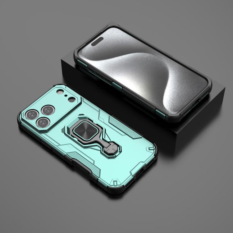 For iPhone 17 Pro Max Metal Kickstand TPU Hybrid PC Phone Case