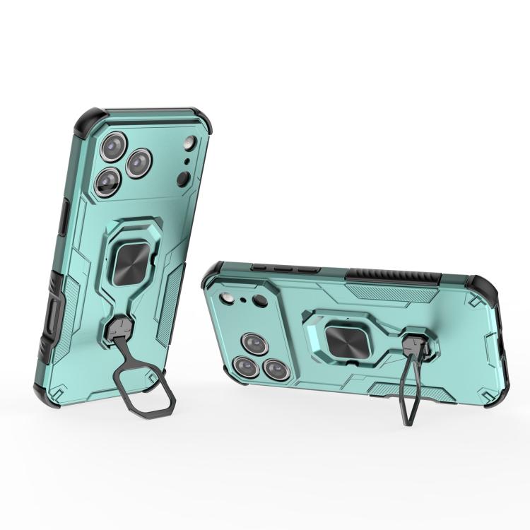 For iPhone 17 Pro Max Metal Kickstand TPU Hybrid PC Phone Case