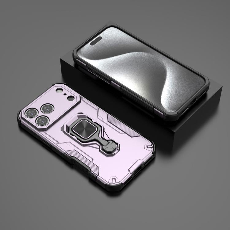 For iPhone 17 Pro Max Metal Kickstand TPU Hybrid PC Phone Case