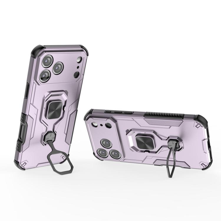 For iPhone 17 Pro Max Metal Kickstand TPU Hybrid PC Phone Case