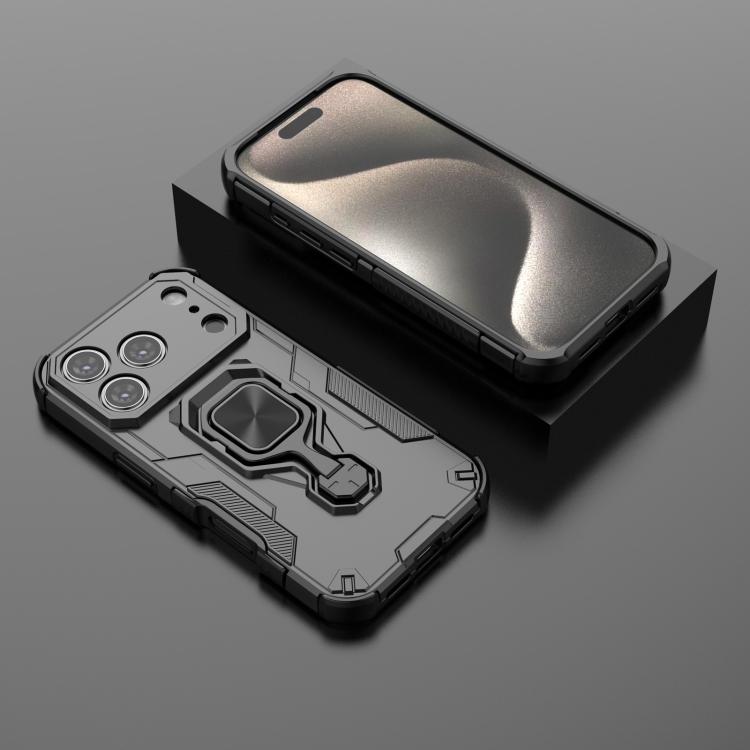 For iPhone 17 Pro Metal Kickstand TPU Hybrid PC Phone Case