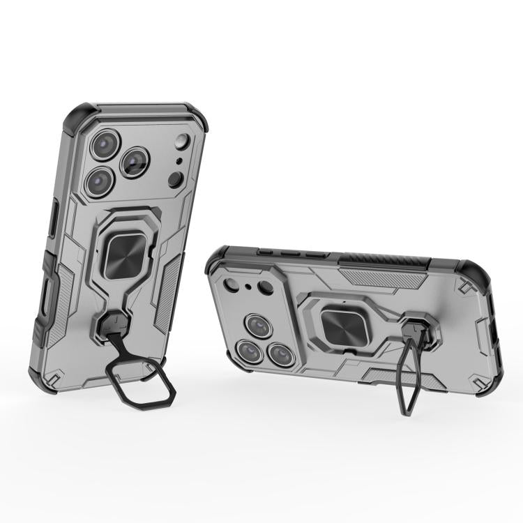 For iPhone 17 Pro Metal Kickstand TPU Hybrid PC Phone Case
