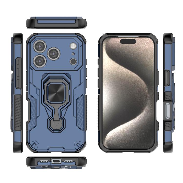 For iPhone 17 Pro Metal Kickstand TPU Hybrid PC Phone Case