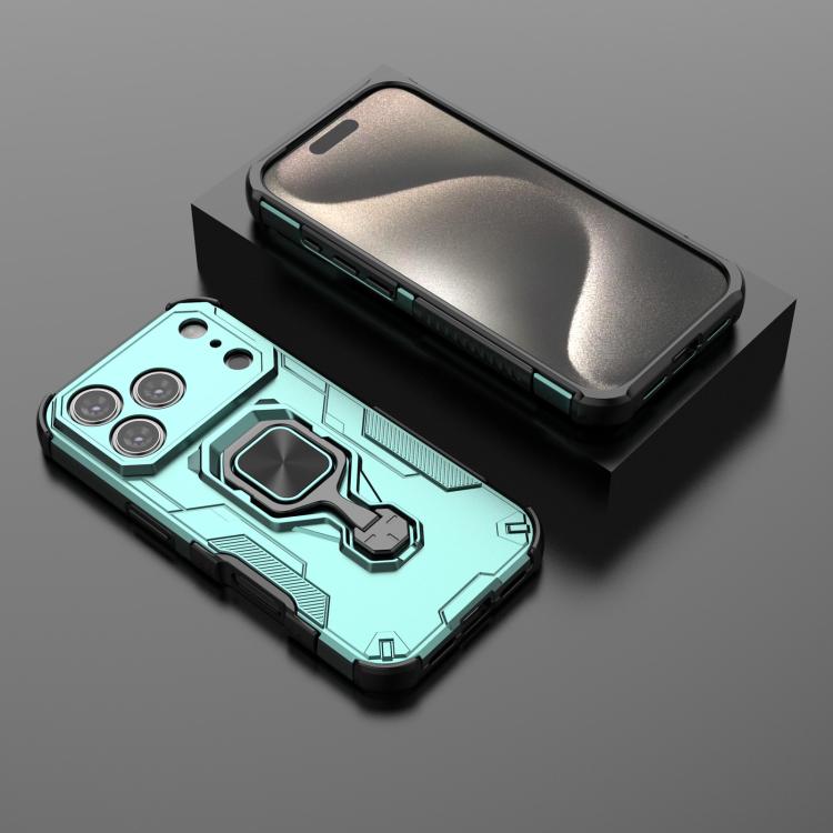 For iPhone 17 Pro Metal Kickstand TPU Hybrid PC Phone Case