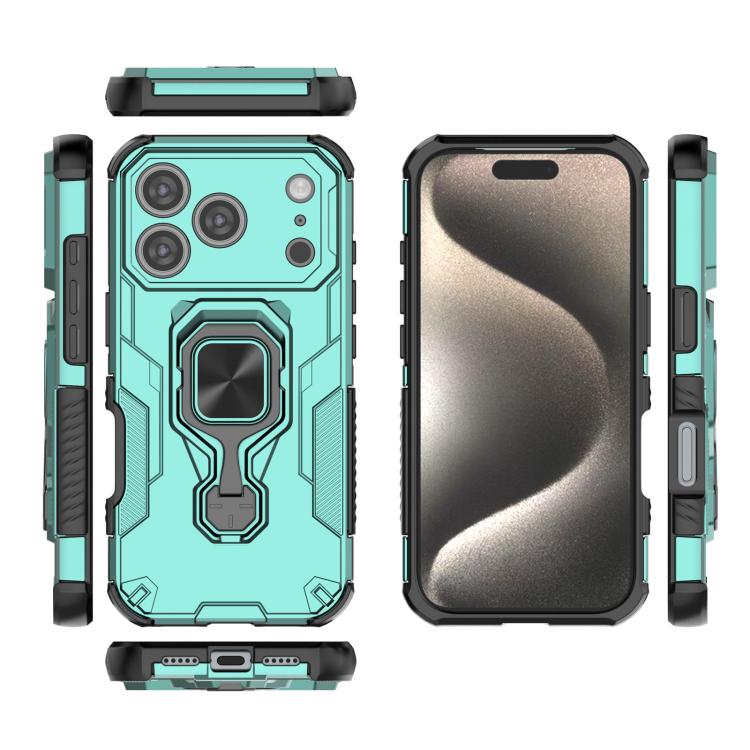 For iPhone 17 Pro Metal Kickstand TPU Hybrid PC Phone Case