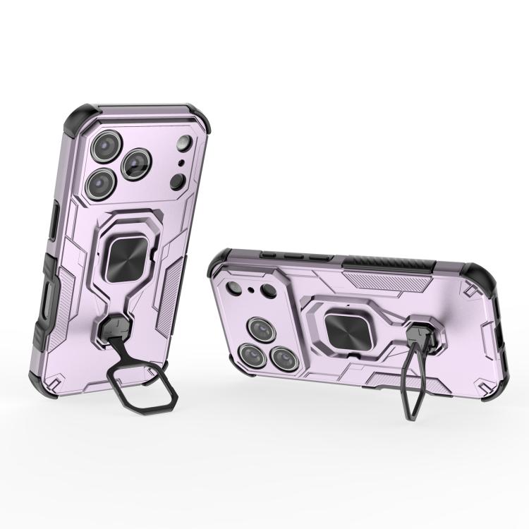 For iPhone 17 Pro Metal Kickstand TPU Hybrid PC Phone Case