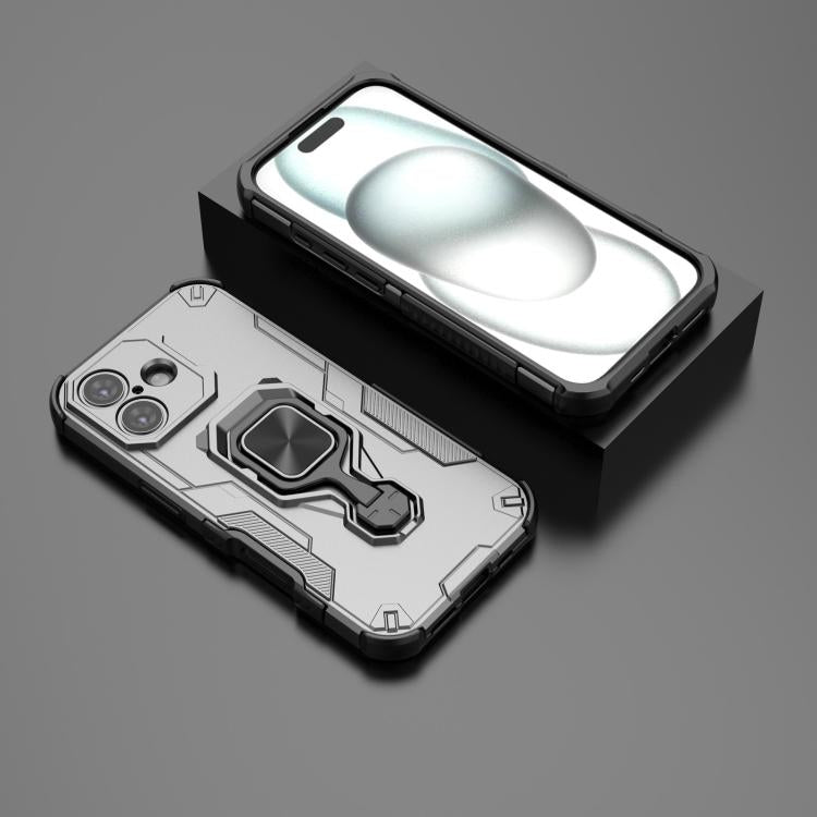 For iPhone 17 Metal Kickstand TPU Hybrid PC Phone Case