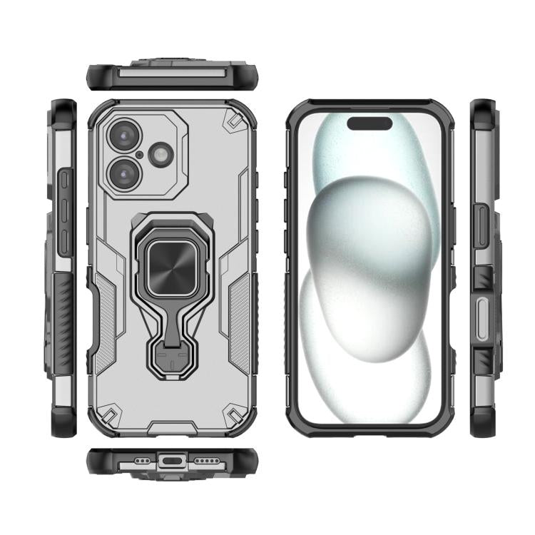 For iPhone 17 Metal Kickstand TPU Hybrid PC Phone Case