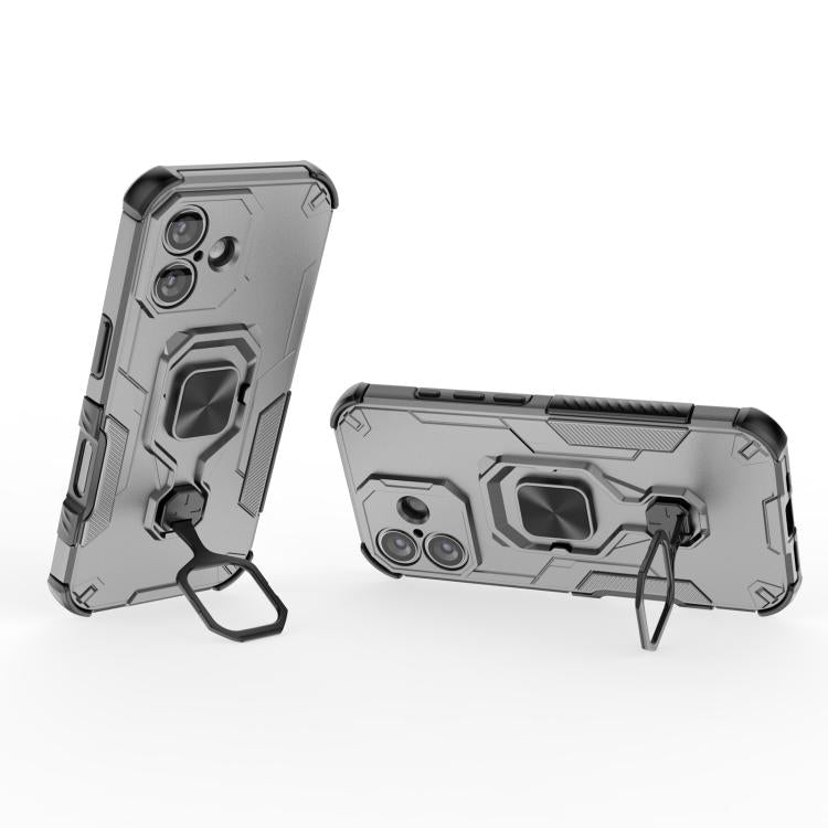 For iPhone 17 Metal Kickstand TPU Hybrid PC Phone Case