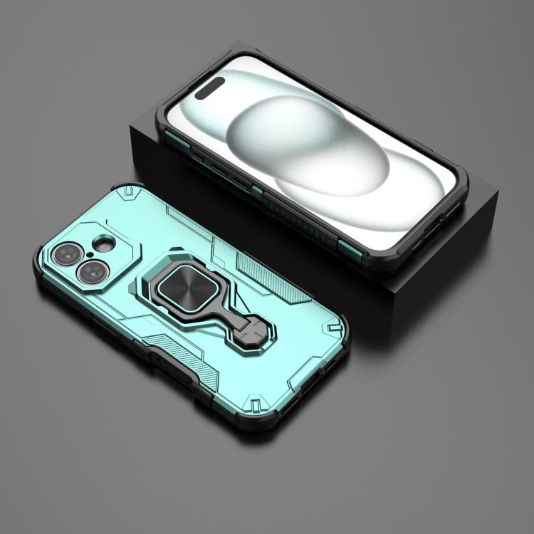 For iPhone 17 Metal Kickstand TPU Hybrid PC Phone Case