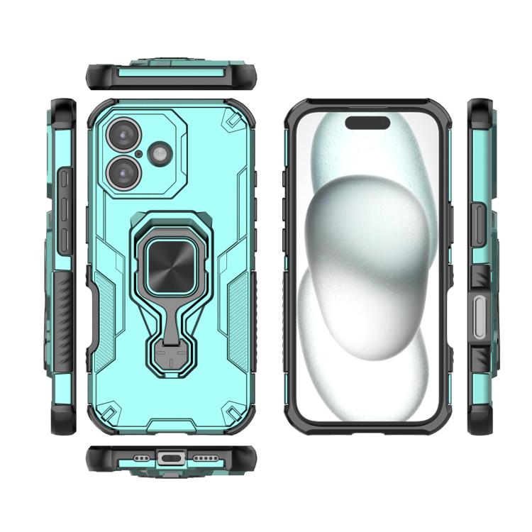 For iPhone 17 Metal Kickstand TPU Hybrid PC Phone Case