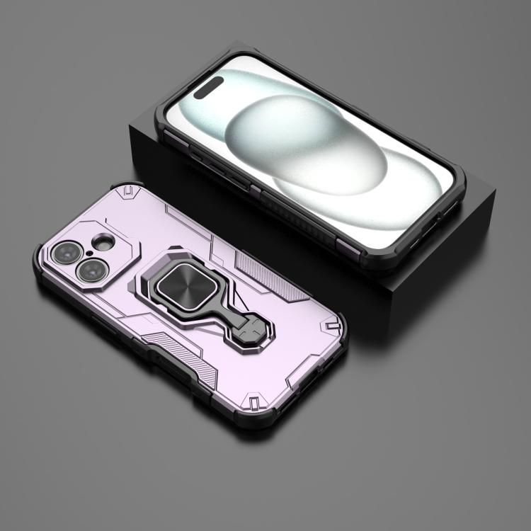 For iPhone 17 Metal Kickstand TPU Hybrid PC Phone Case