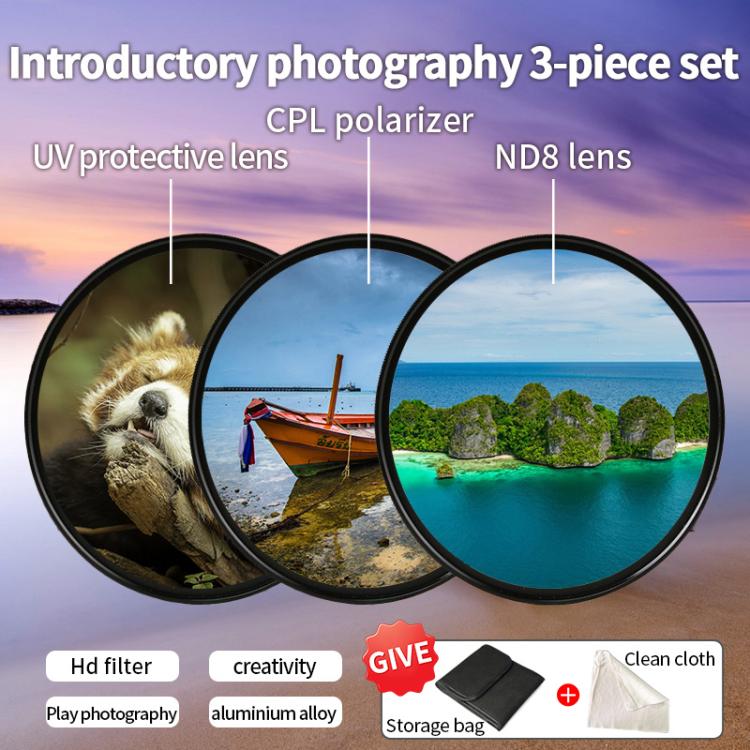 For Xiaomi 15 Ultra JSR Phone Lens Filter Kit, Filter:UV+CPL+ND8