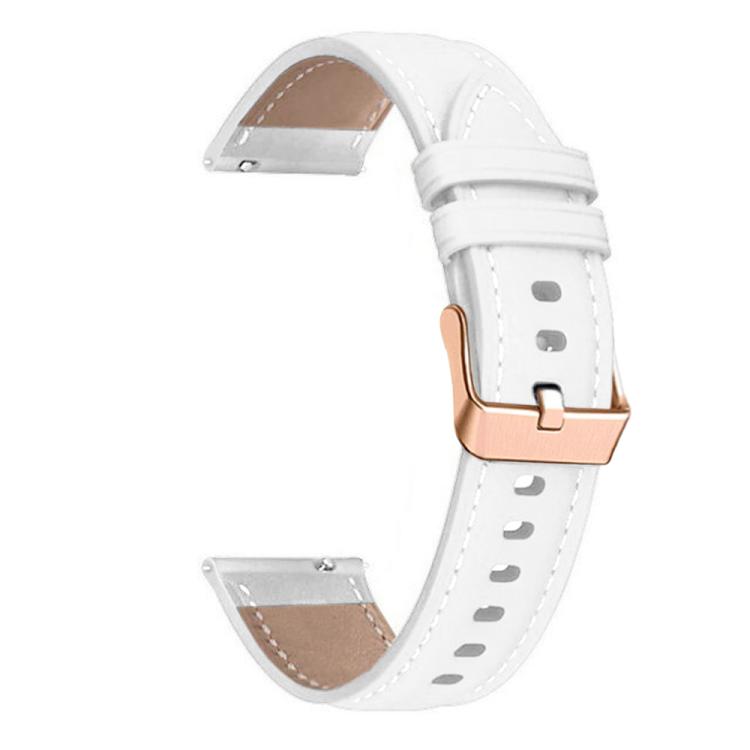 18mm Rose Gold Buckle Leather Watch Band