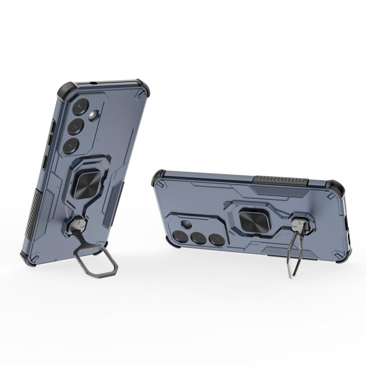 For Samsung Galaxy S25 5G Metal Kickstand TPU Hybrid PC Phone Case