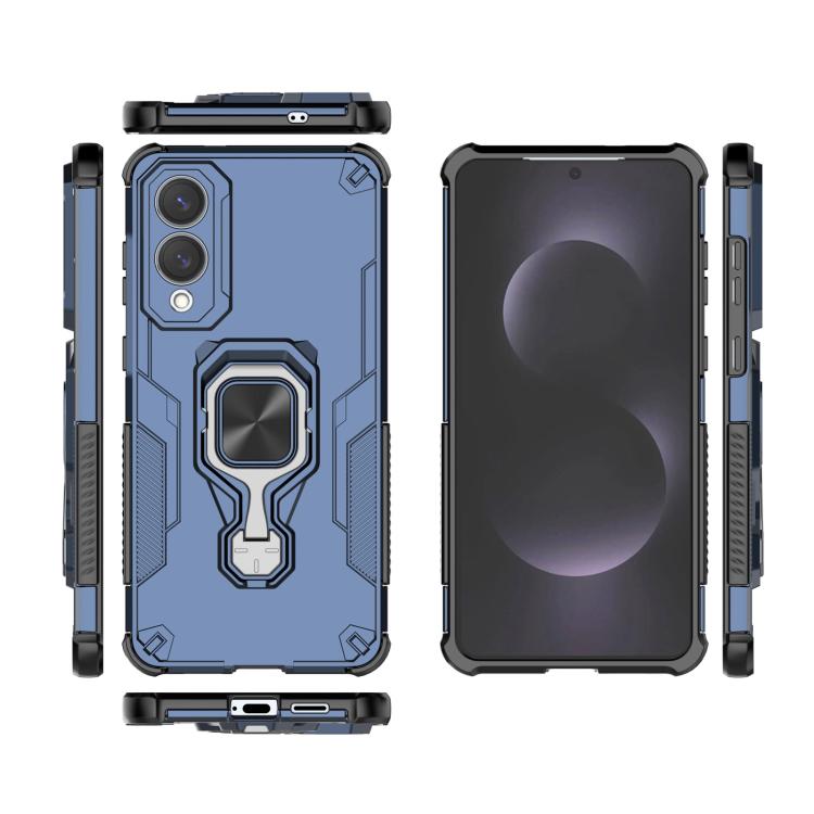 For Samsung Galaxy S25 Edge 5G Metal Kickstand TPU Hybrid PC Phone Case