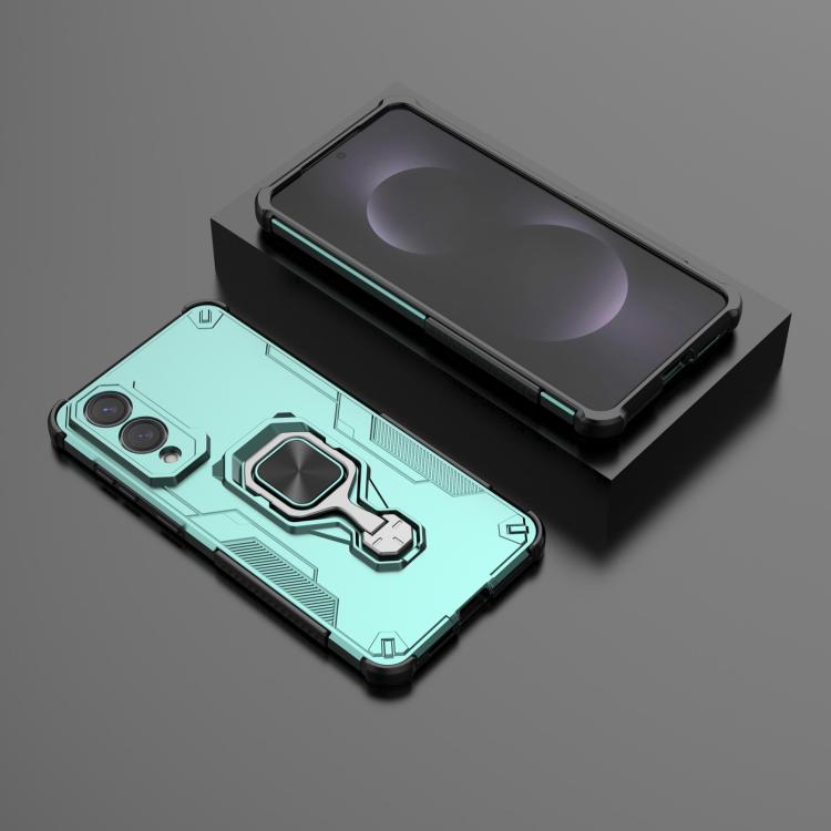 For Samsung Galaxy S25 Edge 5G Metal Kickstand TPU Hybrid PC Phone Case