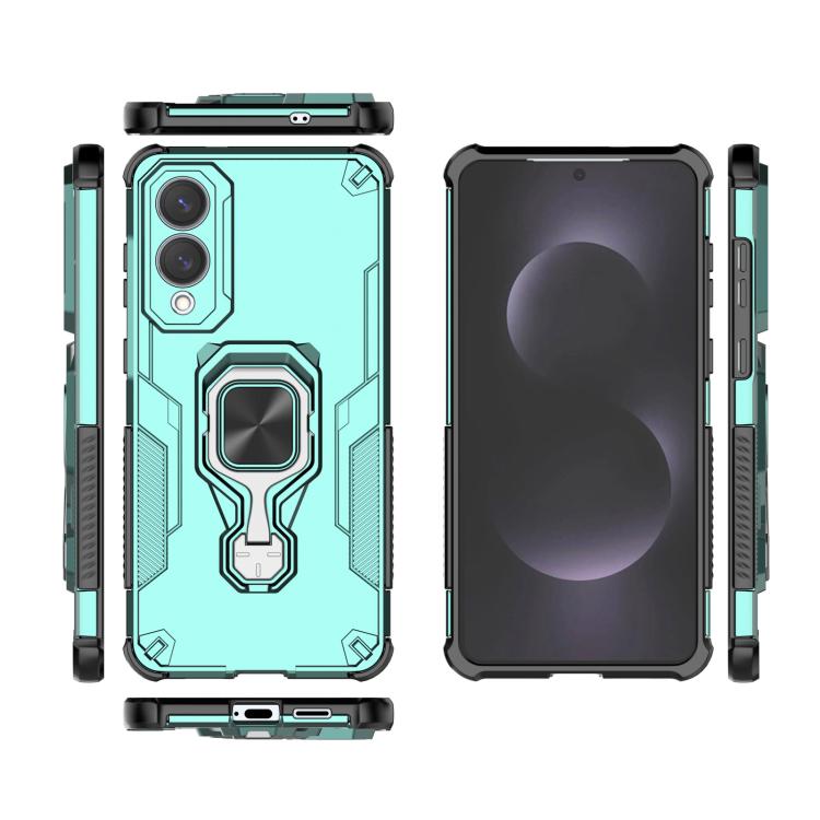 For Samsung Galaxy S25 Edge 5G Metal Kickstand TPU Hybrid PC Phone Case