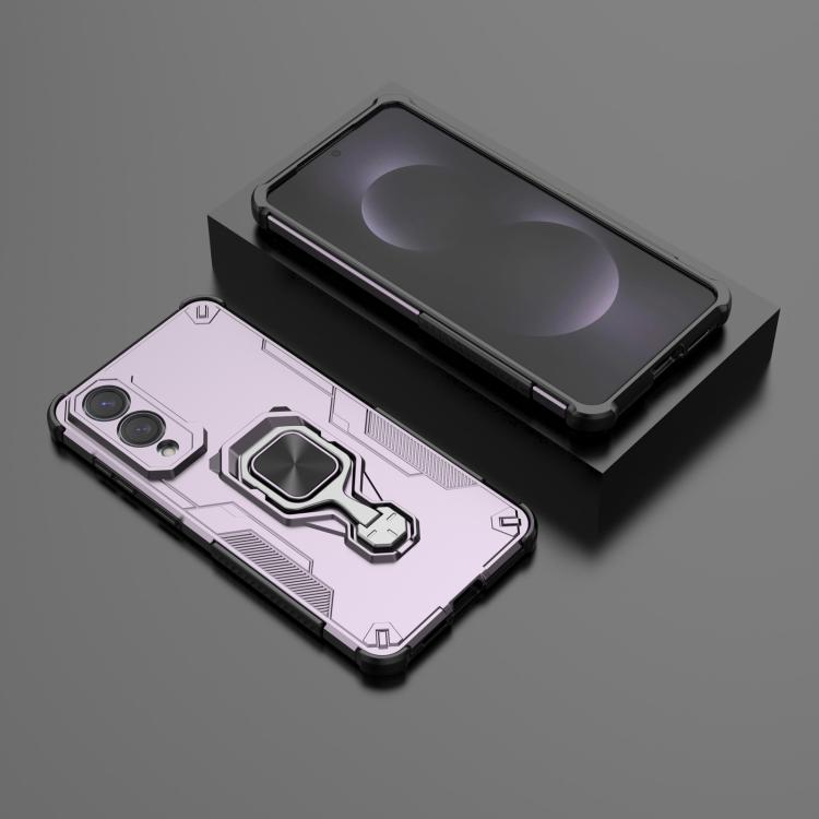 For Samsung Galaxy S25 Edge 5G Metal Kickstand TPU Hybrid PC Phone Case