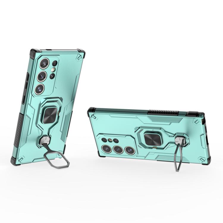 For Samsung Galaxy S24 Ultra 5G Metal Kickstand TPU Hybrid PC Phone Case