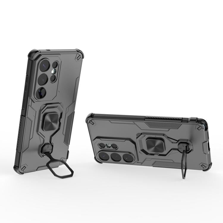 For Samsung Galaxy S26 Ultra 5G Metal Kickstand TPU Hybrid PC Phone Case