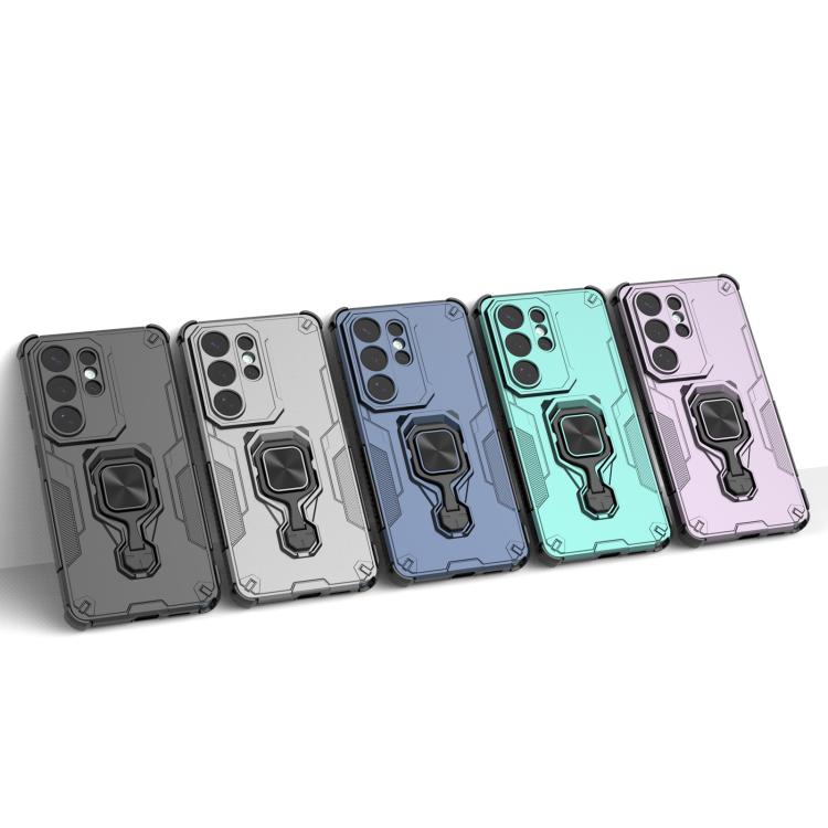 For Samsung Galaxy S26 Ultra 5G Metal Kickstand TPU Hybrid PC Phone Case