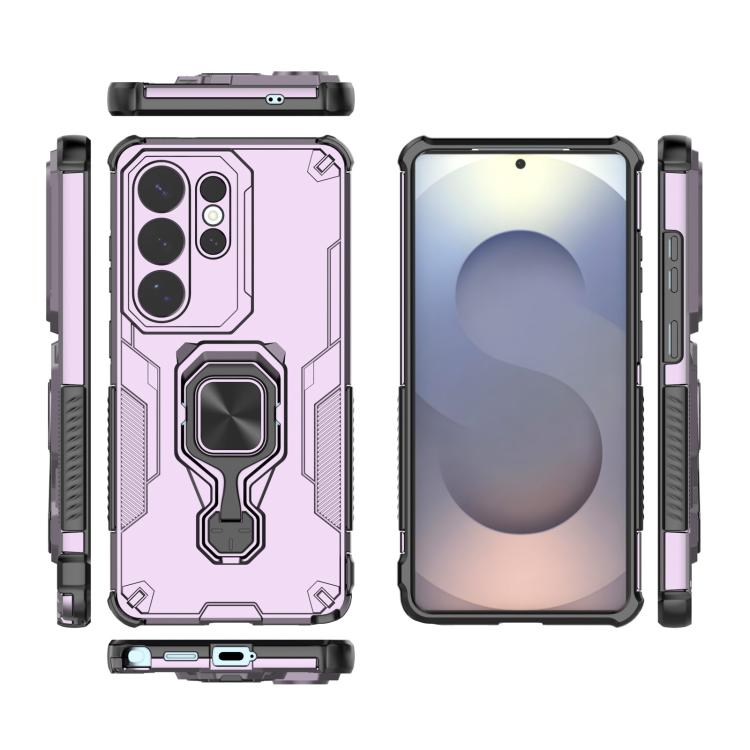 For Samsung Galaxy S26 Ultra 5G Metal Kickstand TPU Hybrid PC Phone Case